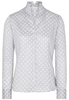 ETERNA LANGE MOUW BLOUSE MODERN CLASSIC ZILVERGRIJS / WIT PRINT