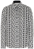ETERNA LANGE MOUW BLOUSE MODERN CLASSIC ZWART/WIT PRINT