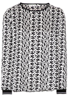 ETERNA LANGE MOUW BLOUSE MODERN CLASSIC ZWART/WIT PRINT