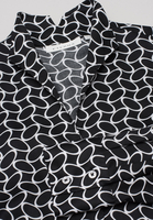 ETERNA LANGE MOUW BLOUSE MODERN CLASSIC ZWART/WIT PRINT