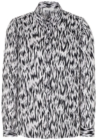 ETERNA LANGE MOUW BLOUSE MODERN CLASSIC ZWART/WIT PRINT