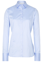 ETERNA LANGE MOUW BLOUSE VOOR LANGE VROUWEN MODERN CLASSIC LICHTBLAUW
