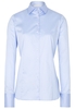 ETERNA LANGE MOUW BLOUSE VOOR LANGE VROUWEN MODERN CLASSIC LICHTBLAUW