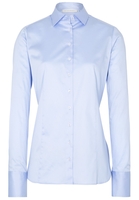ETERNA LANGE MOUW BLOUSE VOOR LANGE VROUWEN MODERN CLASSIC LICHTBLAUW