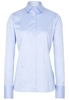 ETERNA LANGE MOUW BLOUSE VOOR LANGE VROUWEN MODERN CLASSIC LICHTBLAUW