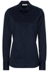 ETERNA LANGE MOUW BLOUSE VOOR LANGE VROUWEN MODERN CLASSIC MARINEBLAUW