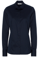 ETERNA LANGE MOUW BLOUSE VOOR LANGE VROUWEN MODERN CLASSIC MARINEBLAUW