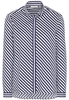 ETERNA LANGE MOUW BLOUSE VOOR LANGE VROUWEN MODERN CLASSIC NAVY BLAUW