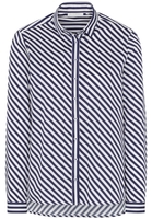ETERNA LANGE MOUW BLOUSE VOOR LANGE VROUWEN MODERN CLASSIC NAVY BLAUW