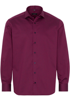 ETERNA LANGE MOUW OVERHEMD COMFORT FIT BORDEAUX MET RELIËF