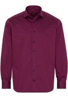 ETERNA LANGE MOUW OVERHEMD COMFORT FIT BORDEAUX MET RELIËF