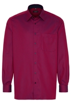ETERNA LANGE MOUW OVERHEMD COMFORT FIT ROOD MET RELIËF