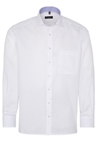 ETERNA LANGE MOUW OVERHEMD COMFORT FIT WIT MET RELIËF