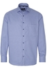 ETERNA LANGE MOUW OVERHEMD COMFORT FIT BLAUW MET RELIËF