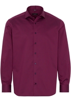 ETERNA LANGE MOUW OVERHEMD COMFORT FIT BORDEAUX MET RELIËF