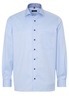 ETERNA LANGE MOUW OVERHEMD COMFORT FIT COVER SHIRT TWILL LICHTBLAUW