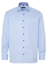 ETERNA LANGE MOUW OVERHEMD COMFORT FIT COVER SHIRT TWILL LICHTBLAUW