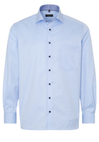 ETERNA LANGE MOUW OVERHEMD COMFORT FIT COVER SHIRT TWILL LICHTBLAUW