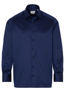 ETERNA LANGE MOUW OVERHEMD COMFORT FIT GENTLE SHIRT TWILL BLAUW UNI