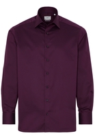 ETERNA LANGE MOUW OVERHEMD COMFORT FIT GENTLE SHIRT TWILL BORDEAUX UNI