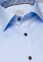 ETERNA LANGE MOUW OVERHEMD COMFORT FIT GENTLE SHIRT TWILL LICHTBLAUW
