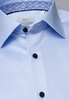 ETERNA LANGE MOUW OVERHEMD COMFORT FIT GENTLE SHIRT TWILL LICHTBLAUW