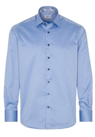 ETERNA LANGE MOUW OVERHEMD COMFORT FIT GENTLE SHIRT TWILL LICHTBLAUW