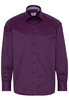 ETERNA LANGE MOUW OVERHEMD COMFORT FIT GENTLE SHIRT TWILL PURPER UNI