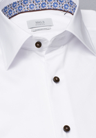 ETERNA LANGE MOUW OVERHEMD COMFORT FIT GENTLE SHIRT TWILL WIT UNI