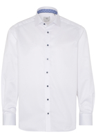 ETERNA LANGE MOUW OVERHEMD COMFORT FIT GENTLE SHIRT TWILL WIT UNI