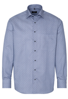 ETERNA LANGE MOUW OVERHEMD COMFORT FIT KETTLANCÈ BLAUW/WIT PRINT