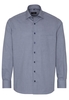 ETERNA LANGE MOUW OVERHEMD COMFORT FIT KETTLANCÈ MARINEBLAUW MET
