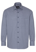 ETERNA LANGE MOUW OVERHEMD COMFORT FIT KETTLANCÈ MARINEBLAUW MET