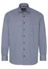 ETERNA LANGE MOUW OVERHEMD COMFORT FIT KETTLANCÈ MARINEBLAUW MET