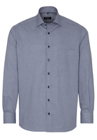 ETERNA LANGE MOUW OVERHEMD COMFORT FIT KETTLANCÈ MARINEBLAUW MET