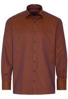 ETERNA LANGE MOUW OVERHEMD COMFORT FIT KETTLANCÈ NAVY / ROESTROOD MET