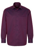 ETERNA LANGE MOUW OVERHEMD COMFORT FIT KETTLANCÈ ROOD/BLAUW MET RELIËF
