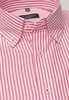ETERNA LANGE MOUW OVERHEMD COMFORT FIT OXFORD ROOD/WIT GESTREEPT