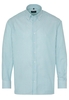ETERNA LANGE MOUW OVERHEMD COMFORT FIT OXFORD TURKOOIS / WIT GESTREEPT