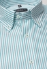 ETERNA LANGE MOUW OVERHEMD COMFORT FIT OXFORD TURKOOIS / WIT GESTREEPT