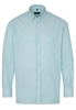 ETERNA LANGE MOUW OVERHEMD COMFORT FIT OXFORD TURKOOIS / WIT GESTREEPT