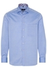 ETERNA LANGE MOUW OVERHEMD COMFORT FIT PINPOINT BLAUW UNI