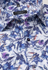 ETERNA LANGE MOUW OVERHEMD COMFORT FIT POPELINE BLAUW / WIT PRINT