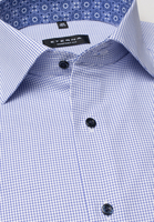 ETERNA LANGE MOUW OVERHEMD COMFORT FIT POPELINE BLAUW GERUIT