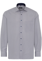 ETERNA LANGE MOUW OVERHEMD COMFORT FIT POPELINE BRUIN PRINT