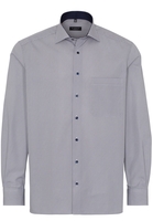 ETERNA LANGE MOUW OVERHEMD COMFORT FIT POPELINE BRUIN PRINT
