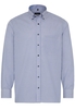 ETERNA LANGE MOUW OVERHEMD COMFORT FIT POPELINE LICHTBLAUW / ROZE