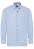 ETERNA LANGE MOUW OVERHEMD COMFORT FIT POPELINE LICHTBLAUW / WIT