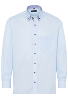 ETERNA LANGE MOUW OVERHEMD COMFORT FIT POPELINE LICHTBLAUW UNI