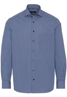 ETERNA LANGE MOUW OVERHEMD COMFORT FIT POPELINE MARINEBLAUW PRINT